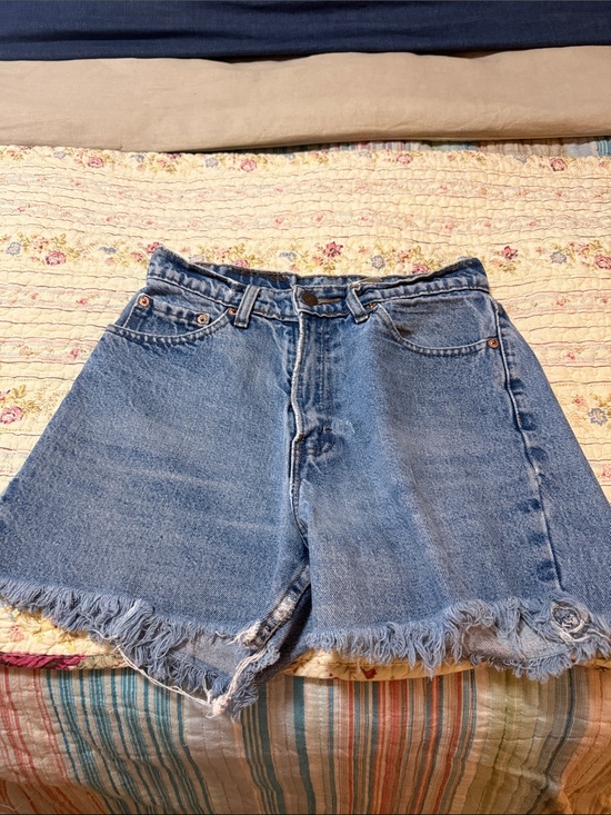 Jordache Pants - Vintage Jordache Light Blue Frayed Hem Denim Shorts